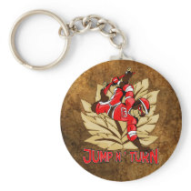 Jump and Turn Skateboard Monkey Keychains