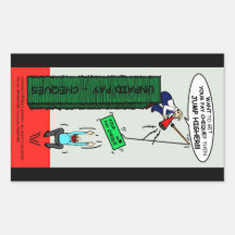 JUMP HIGHER brilliant sarcastic cartoon Sticker