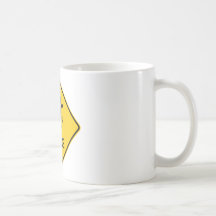 Jump Rope Crossing Highway Sign Coffee Mugs