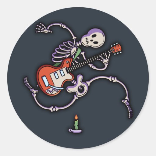 Jumped Over the Candlestick Round Stickers