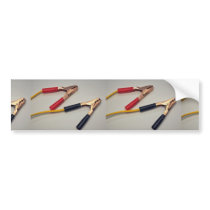Jumper cables bumper sticker