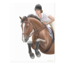Jumper Horse Postcard
