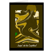 Jumpin' into the Competition!   greeting/note card cards