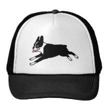 Jumping Boston Terrier Mesh Hats