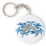 Jumping bottle nose dolphin key chain
