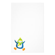 Jumping Cartoon Penguin Stationery