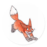 Jumping Fox Stickers