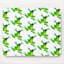 Jumping Frogs Mouse Pads