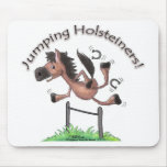 Jumping Holsteiners! mousepads