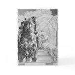 Jumping Horse Drawing by Kelli Swan Greeting Card