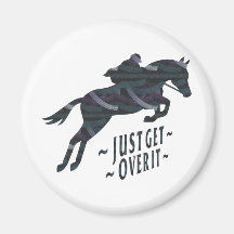 Jumping Horse-Just Get Over It Fridge Magnets