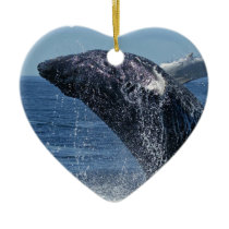 Jumping Humpback Whale  Ornaments