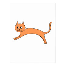 Jumping Orange Cat. Postcards