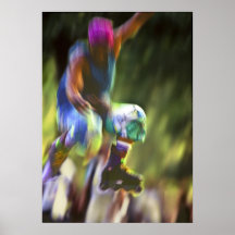 Jumping Roller Skater - Posters