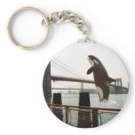 Jumping the Brooklyn Bridge Keychain