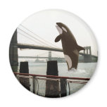 Jumping the Brooklyn Bridge Magnet