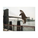 Jumping the Brooklyn Bridge Postcard