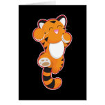 Jumping Tiger Greeting Cards