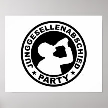 Junggesellenabschied Party Print