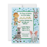 JUNGLE AFRICAN SAFARI ANIMALS INVITATION