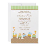Jungle Animal Train Invitations
