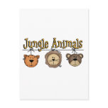 Jungle Animals T-shirts and Gifts Post Card