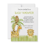 Jungle Babies, Boy Baby Shower Invitation - Green
