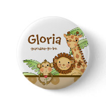 Jungle Babies - Grandma-To-Be Button