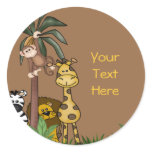 Jungle  envelope Seals and Stickers