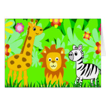 Jungle Friends Greeting Cards