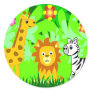 Jungle Friends Round Sticker