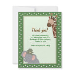 Jungle Fun Baby Shower Thank you notes invitations