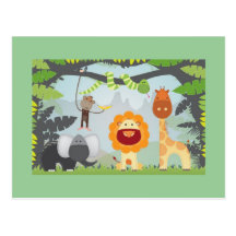 Jungle Fun Post Cards