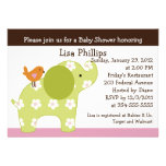 Jungle Jill Elephant Baby Shower Invitation