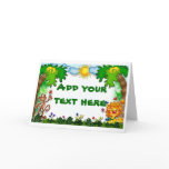Jungle Kids Birthday Party Invitations cards