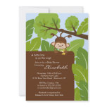 Jungle Monkey Baby Shower Invitation