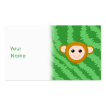 Jungle Monkey, Face. Business Card Templates