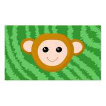 Jungle Monkey, Face. Business Card Templates