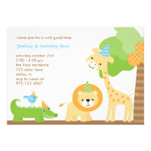 Jungle Party Invitations