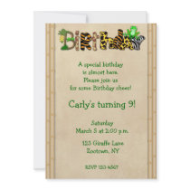 Jungle Print Frog Birthday Party