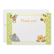 Jungle Safari Baby Shower Thank you notes
