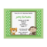 Jungle Tales Safari Green Baby Shower Invitation