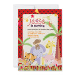 Jungle Theme/Personalised Party/photo invitations
