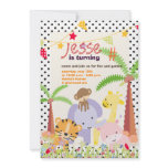 Jungle Theme/Personalised Party/photo invitations