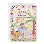 Jungle Theme/Personalised Party/photo invitations