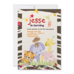 Jungle Theme/Personalised Party/photo invitations