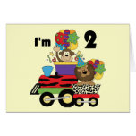Jungle Train 2nd Birthday T-shirts and Gifts Cards