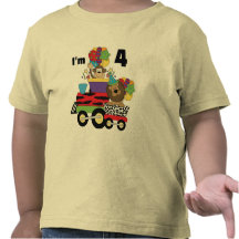 Jungle Train 4th Birthday  Tshirts and Gifts