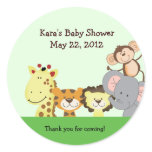 JUNGLE ZOO PARTY Customisable Favour Sticker