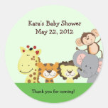 JUNGLE ZOO PARTY Customisable Favour Sticker
